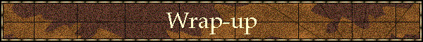 Wrap-up